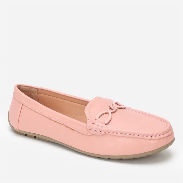 Mocassins ESCADA Roses En Daim - Taille 40 - Fabriqués En Italie - Semelle En Cuir - Occasion