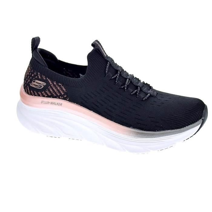 Skechers Baskets basses SKECHERS D Lux Femme - Textile - Lacets - Noir