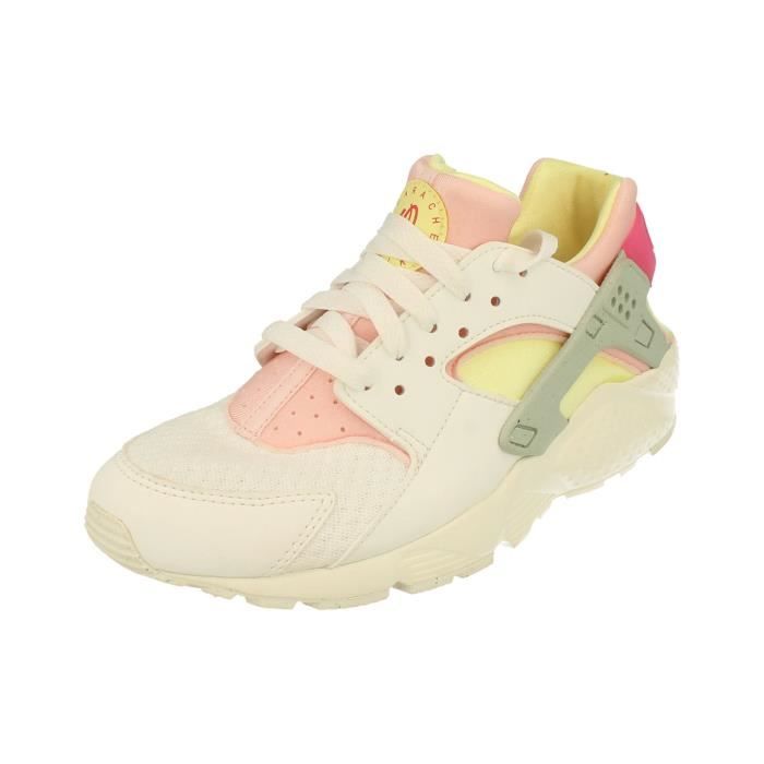 chaussures de running nike air huarache run gs pour enfant - blanc