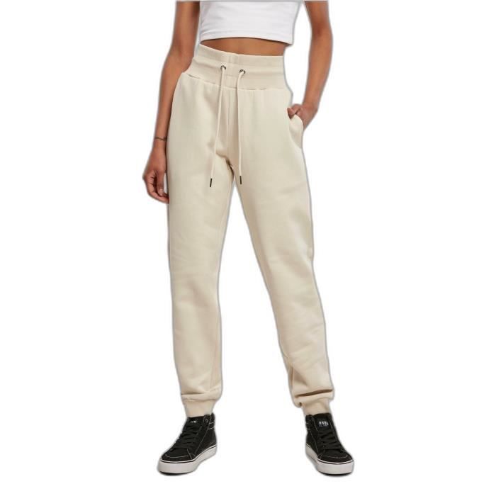 Pantalon de jogging femme URBAN CLASSICS Organic GT Coton biologique  Taille haute 4XL