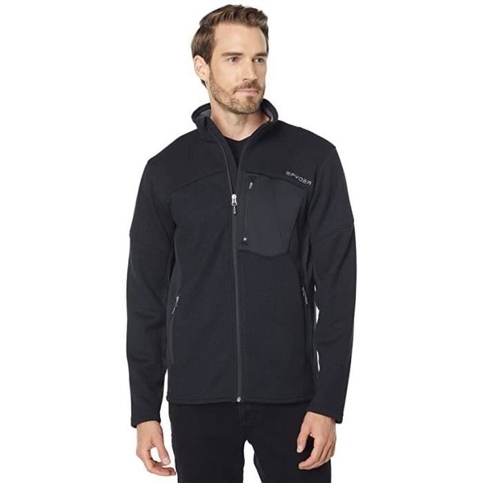 Spyder Bandit Half Zip Stryke Pull Homme Noir FR : S (Taille Fabricant : S
