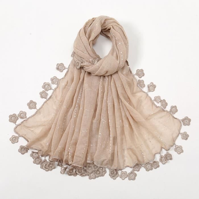 Foulard Long En Coton Pour Femme - Châle Hijab Doux, Uni - Plusieurs Coloris - Neuf