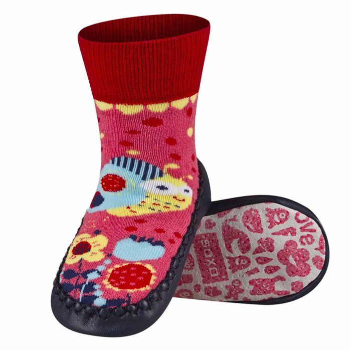 Chausson chaussette semelle cuir discount