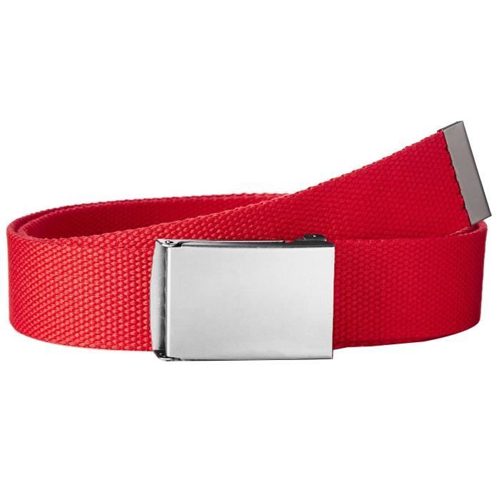 Ceinture En Toile Kaki Camouflage Kaporal Dorah - Taille 90 Cm, Boucle Métal, Neuf Avec étiquettes