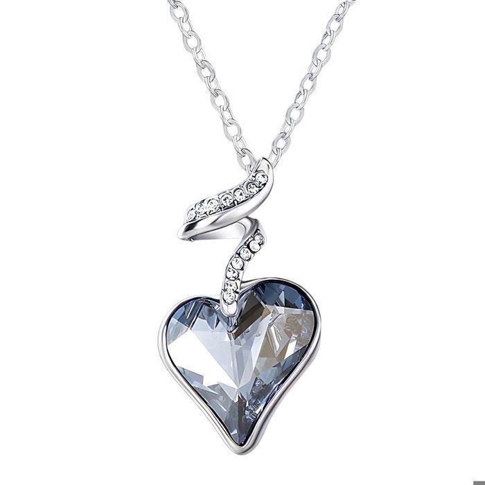 Coeur Cristal Swarovski Collier Femme Coeur Swarovski Collier