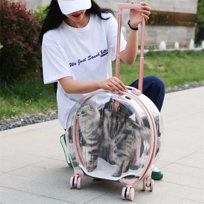 sac transport chien chats à dos de voyage respirant ,18 lbs pour,peut être tiré