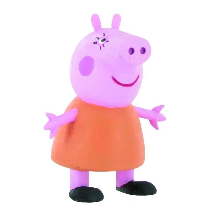 figurine peppa pig maman pig 7cm - personnage miniature - licences - enfant