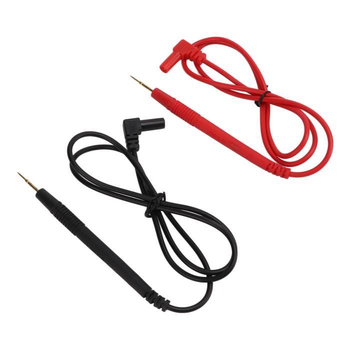 2 Cordons De Test Multimètre Silicone – 1000V 20A – Longueur 1,2 M – Pour Électricité Auto Et Maison