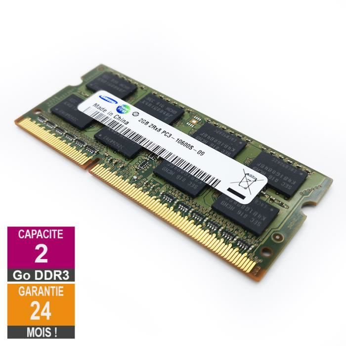 Acheter Barrette Mémoire 2Go RAM DDR3 Samsung M471B5673FH0-CH9 SO-DIMM PC3-10600 1333MHz 2Rx8 Reconditionné - 13,55 € Barrette Mémoire 2Go RAM DDR3 Samsung M471B5673FH0-CH9 SO-DIMM PC3-10600 1333MHz 2Rx8 Reconditionné - Samsung reconditionné disponible sur Cdiscount Seconde Vie