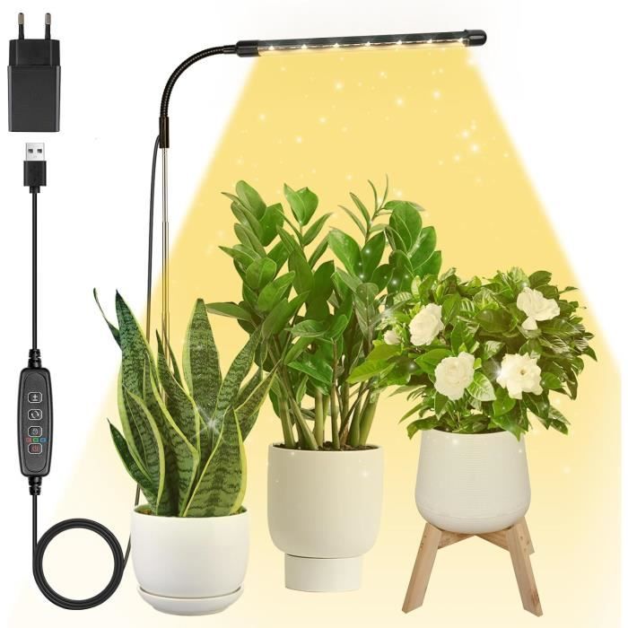 Lampe De Croissance Sur Pied 175cm - 40W Spectre Complet 4000K Pour Plantes D'intérieur