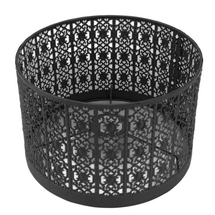 Abat-jour Sphérique En Fer Ajouré Noir - Style Industriel Rétro, Pour Suspension, Facile à Installer, Décoration Intérieure Moderne