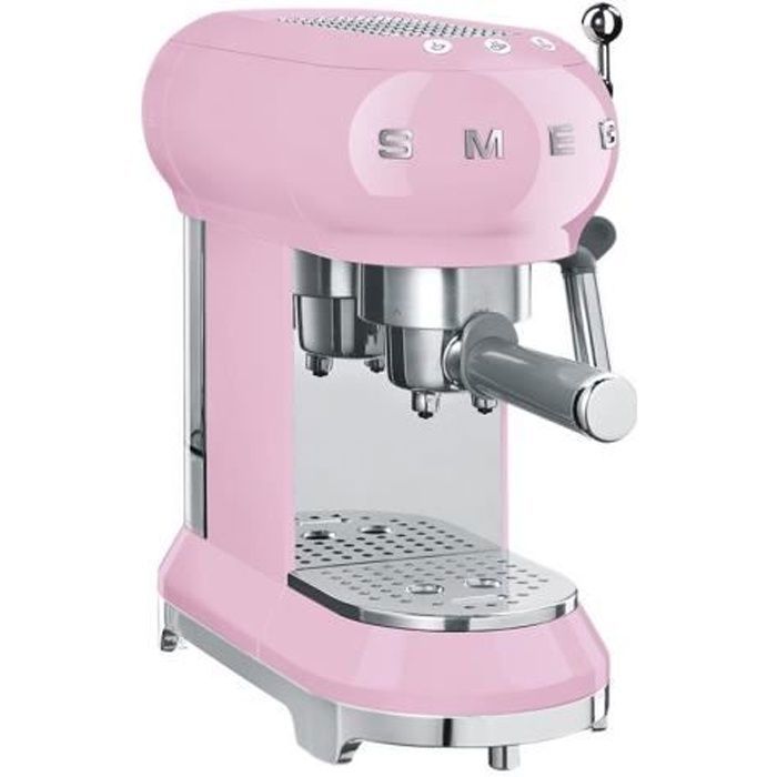 Smeg 50's Style ECF01PKEU Machine à café avec buse vapeur \