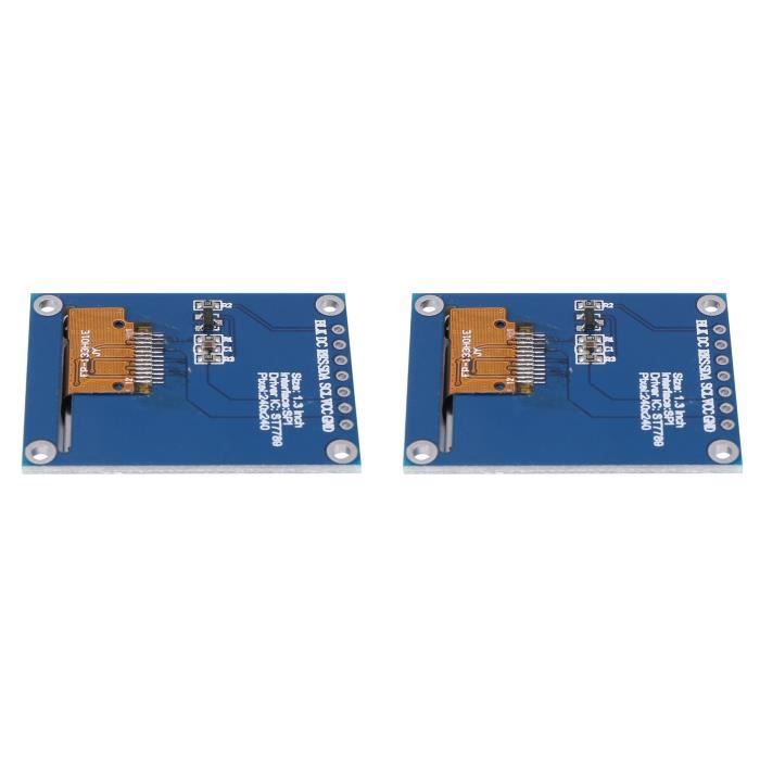Module écran LCD TFT IPS 1.3 Pouces - 240x240 Pixels - Contrôleur ST7789 - Interface SPI - 3.3V - 1