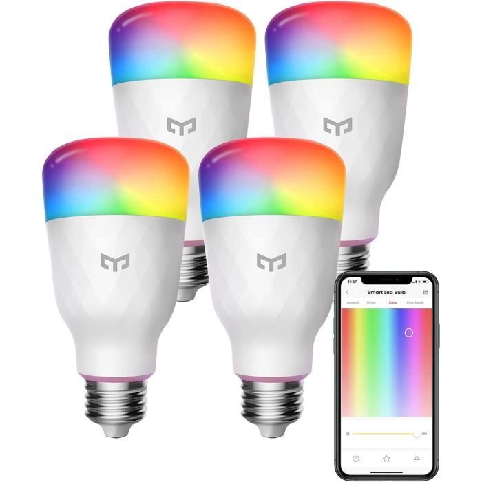 YEELIGHT Ampoule LED E27, Ampoule Connectee Alexa, Ampoule Intelligente