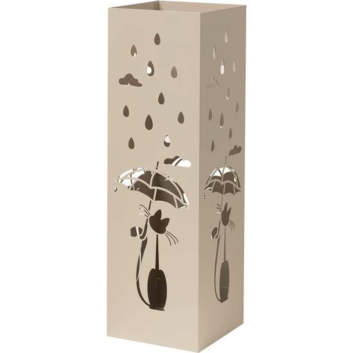 Grand Vase Cache-pot Ou Porte-parapluies En Métal Peint à La Main – Style Baroque, Déco Ethnique