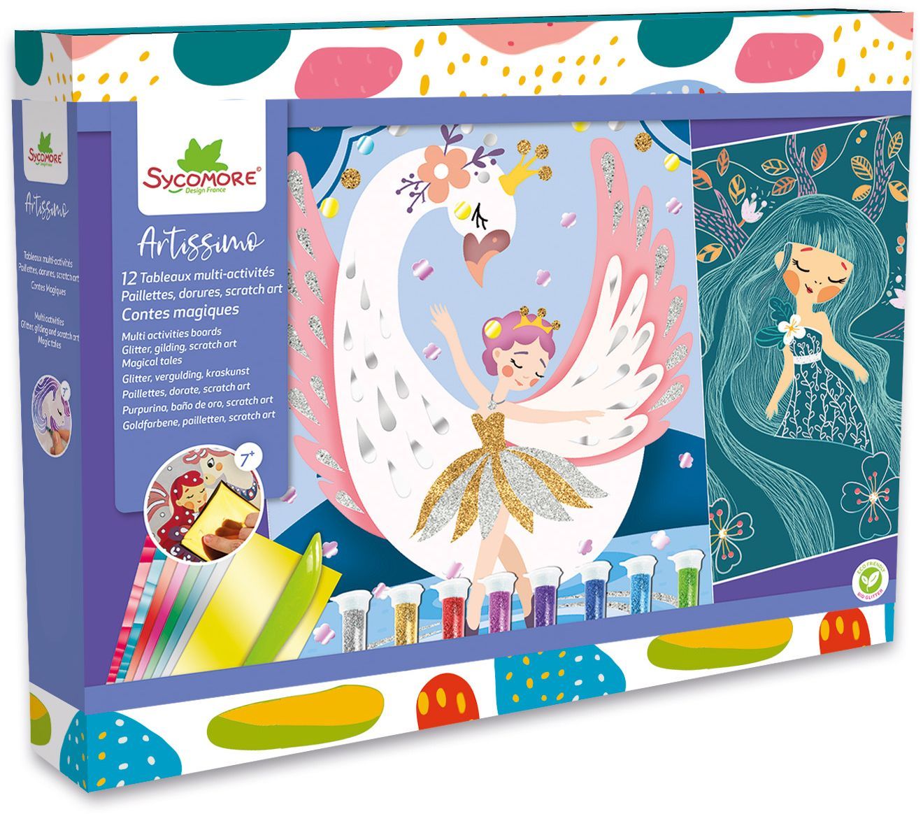 SYCOMORE - 12 TABLEAUX MULTI ACTIVITÉS - CONTES MAGIQUES - MULTICOLORES