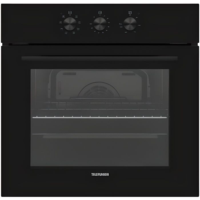 TELEFUNKEN Four encastrable catalyse TFKFM65K2 65 litres Chaleur brassée Minuteur