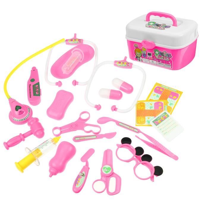 Tempsa Ensemble De Jouets Petite Fille Infirmiere Pour Armoire A Pharmacie Enfants Rose 20pcs Achat Vente Docteur Veterinaire Cdiscount