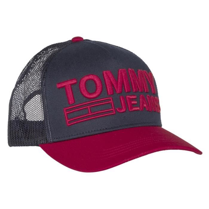 TOMMY HILFIGER Tjm Logo Trucker Casquette Homme - Taille Unique - BLEU -  Cdiscount Prêt-à-Porter