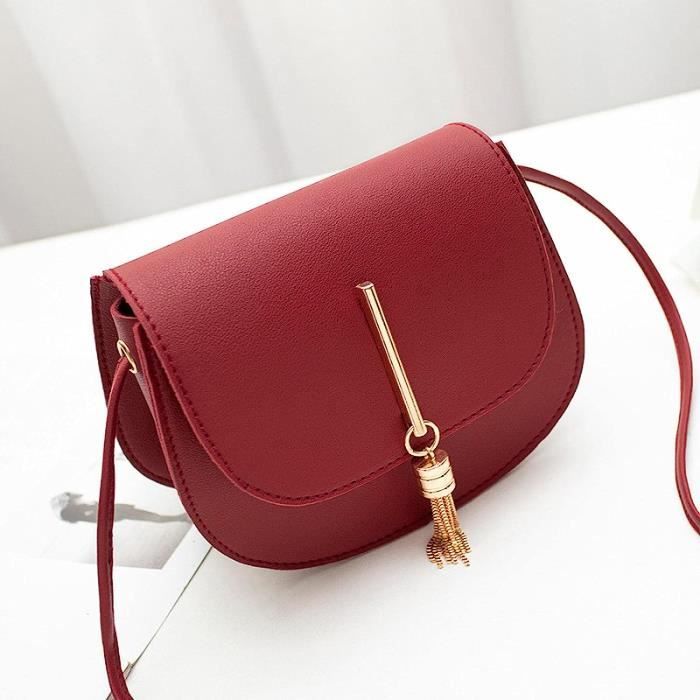 Befen Sac de téléphone en cuir véritable, petit sac à bandoulière pour