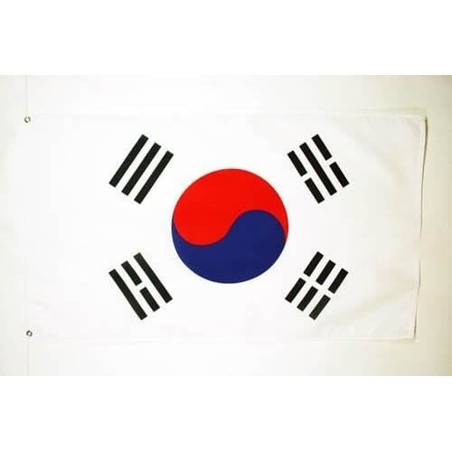 Drapeau Corée Du Sud 250X150Cm - Grand Drapeau Coréen 150 X 250 Cm