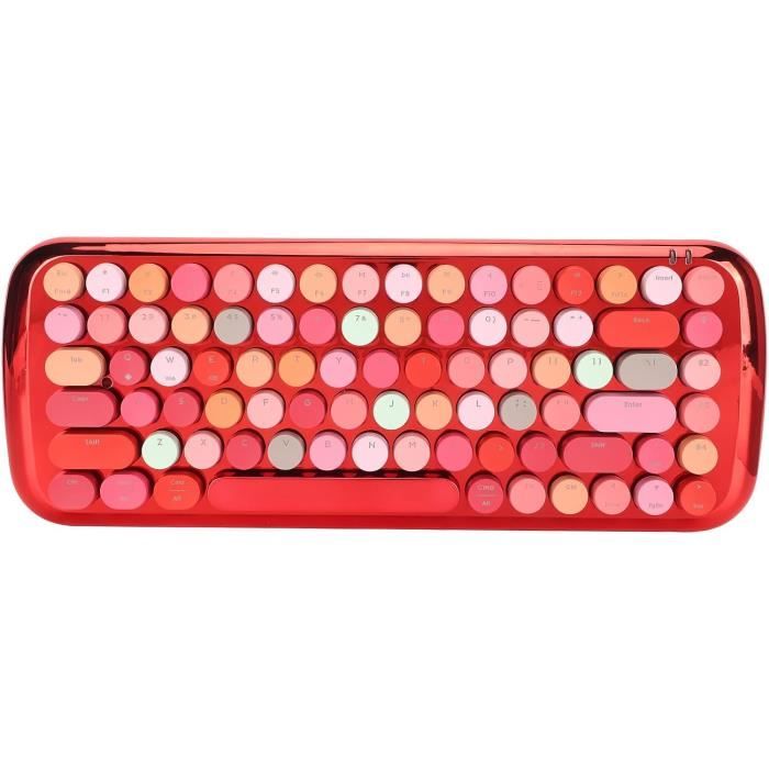 Clavier M canique R tro Rond Keycaps Bureau Clavier 84 Touches Bt