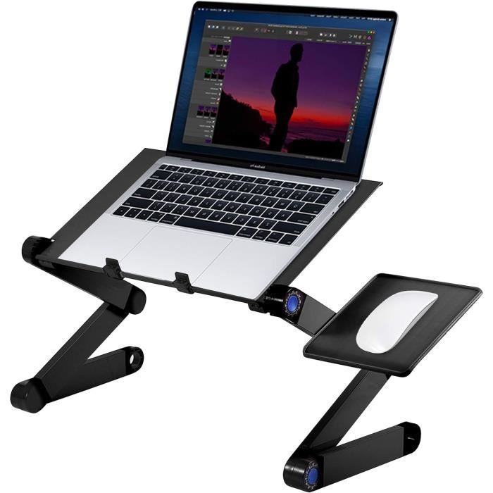 Bureau,Bureau d'ordinateur Portable pliable en aluminium,ergonomique Bureau,Bureau d'ordinateur Portable pliable en aluminium,ergonomique