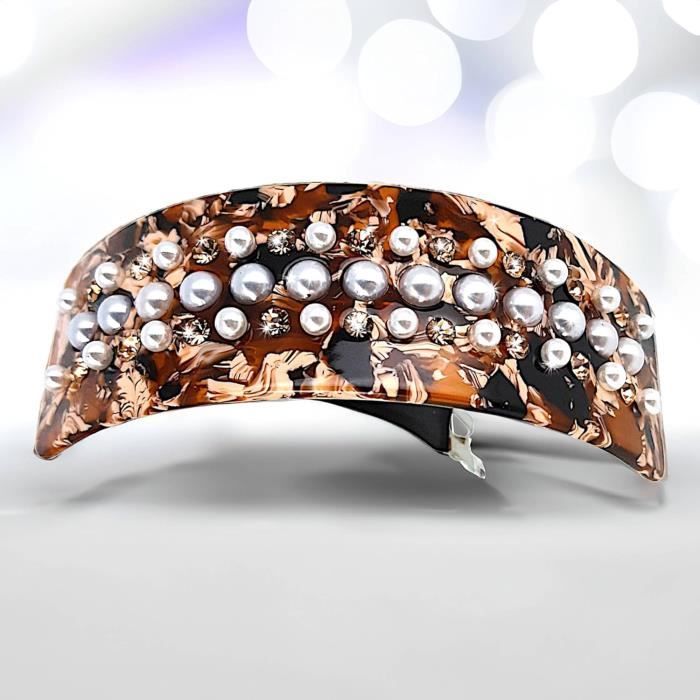 Bandeau à Cheveux Strass Et Perles Pour Femme - Accessoire Tendance Pour Soirée, Bureau, Voyage | Confortable, Ajustable, Cadeau Idéal