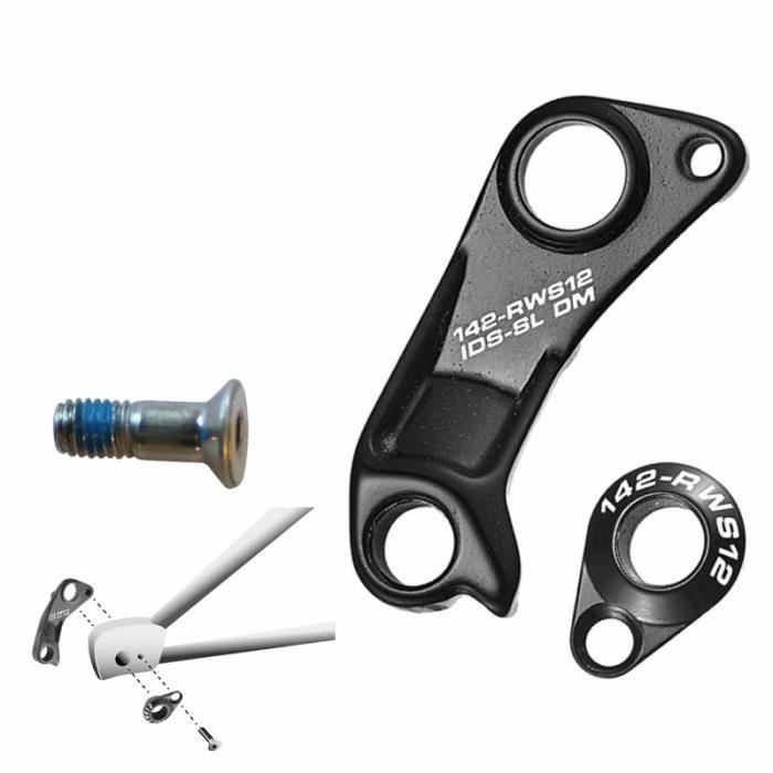 Patte de dérailleur UNION - GH-181 - Set de vis inclus - Adulte - Noir