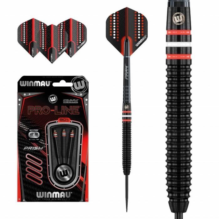 Jeu acier Winmau Blackout A 90% tgs 23grs - France Pool Shop