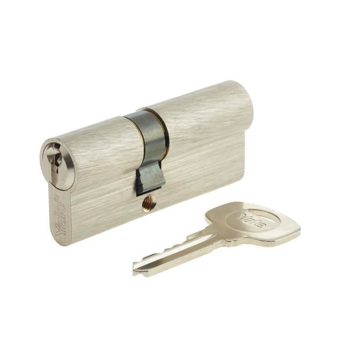 Cylindre YALE série 500+ 30x40 mm nickelé 5 goupilles 3 clés