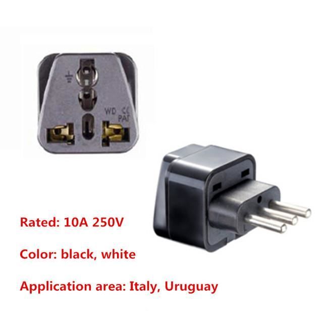 PRISE UNIVERSELLE,Italy plugWhite colorAdaptateur De Prise