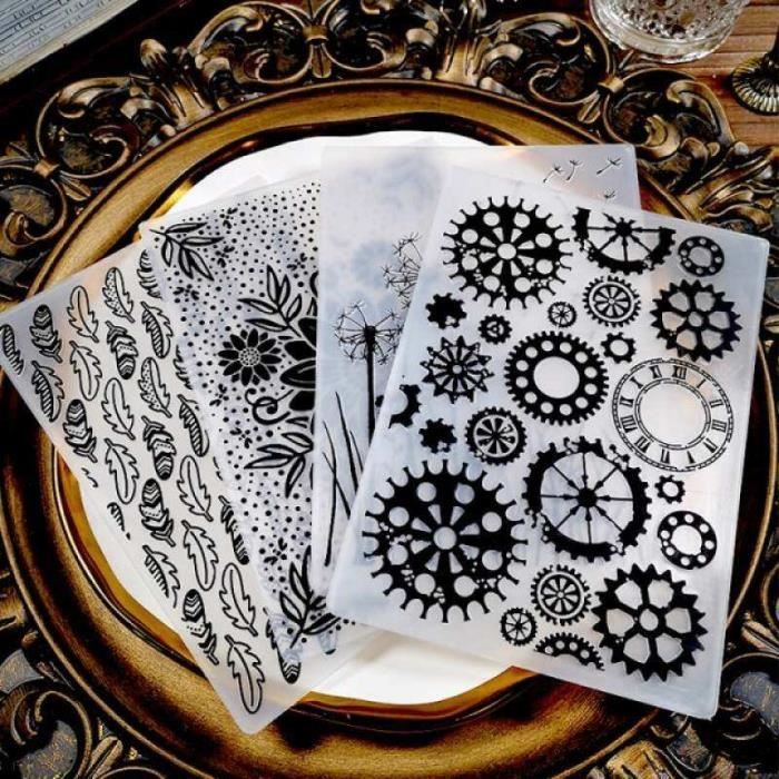 6 Dossiers De Gaufrage En Forme De Fleur D'Angle - Pour Scrapbooking, Cartes, Papier 3D - DIY Décoration - Épaisseur 3 Mm