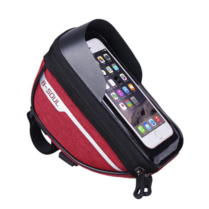 Sacoche pour Cyclisme avec ÉCran Tactile Sacoche Cyclisme Etanche Coquille Dure Sac De Rangement pour Bicyclette Route Bicyclette Electrique Trotinette Black,3l