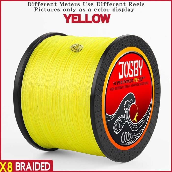 Bobine De Tresse SpiderWire Dura 4 – Jaune – 0,40 Mm / 300 M – Ligne PE Dyneema 4 Brins – Pour Pêche Spinning, Carpe, Mer