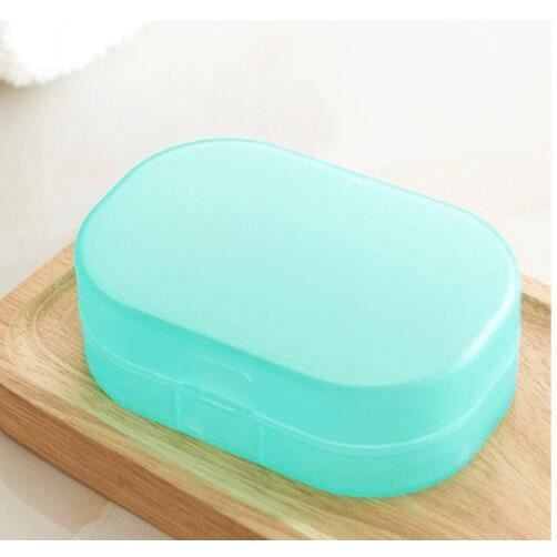 Lot De 2 Boîtes à Savon De Voyage Étanches - Anti-Fuite, Rondes, Pour Shampoing Solide