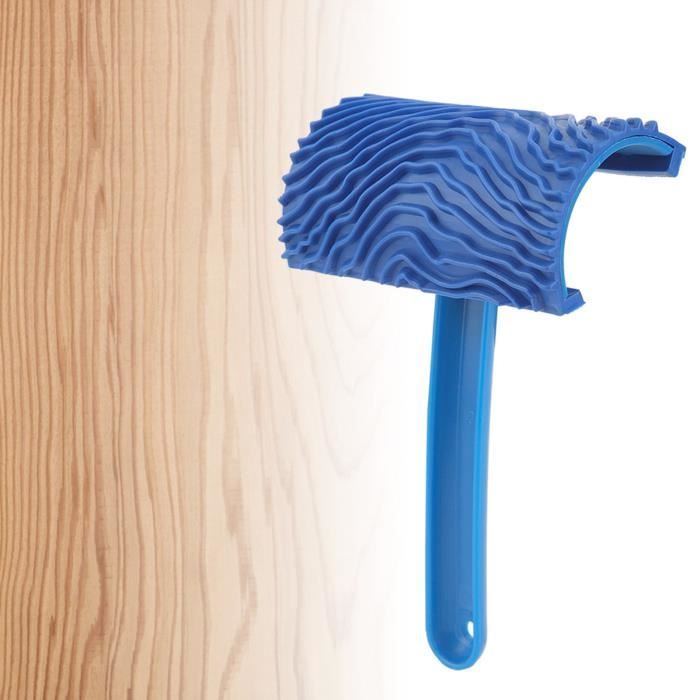 Kit 4 Outils à Grain De Bois En Caoutchouc - Pour Peinture Décorative Sur Murs, Meubles, Clôtures - DIY Décoration Murale