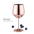 500 ml Verres à vin teintés Or Verre à vin rouge, à vin blanc, verre à eau-1