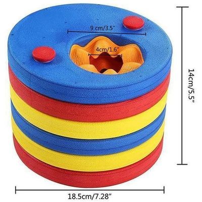 NLMWTI Brassards Piscine Enfants – Lot De 6 Flotteurs EVA Ajustables Pour Apprendre à Nager, 3-6 Ans, Max 30 Kg, Sac De Transport Inclus