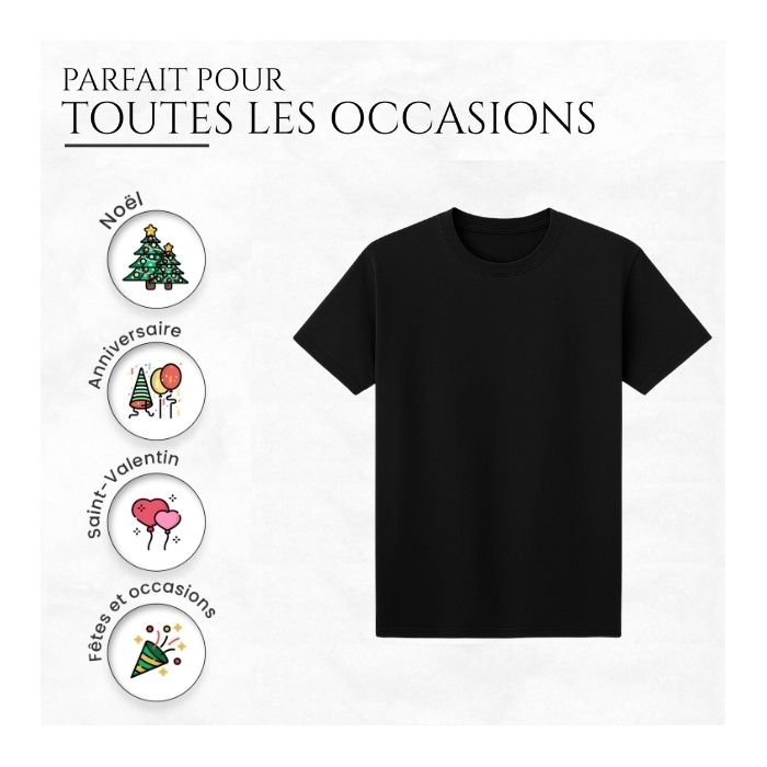 T-shirt Humorique Homme "Énorme Au Japon" Shaniztoons - Marque Fruit Of The Loom, Neuf