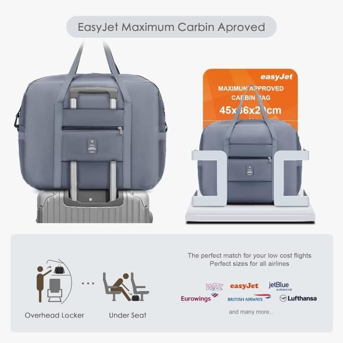 Bagage Cabine 45X36X20 Easyjet Sac De Voyage Pliable Valise Cabine Sac De  Bagage Sac De Cabine