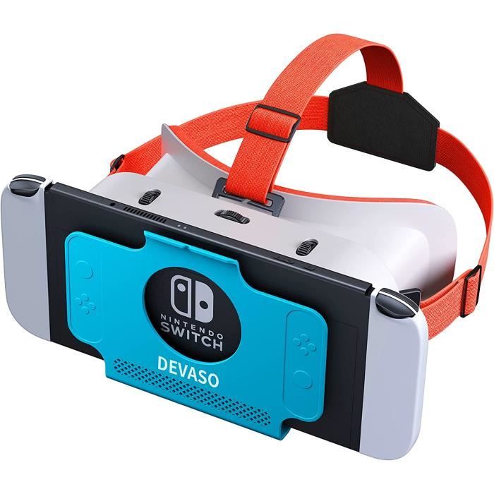 Casque Vr pour Nintendo Switch.Casque de réalité virtuelle Lunettes Vr pour  Jeu Switch avec sangle appropriée haute qualité