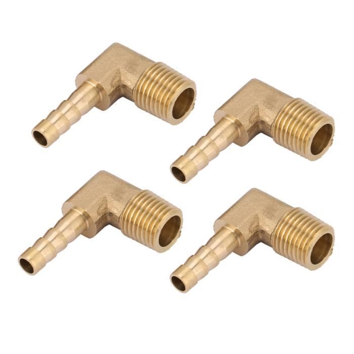 Raccord Coudé Mâle égal Pour Compresseur – Laiton, Fixation Pneumatique, 1 Pièce