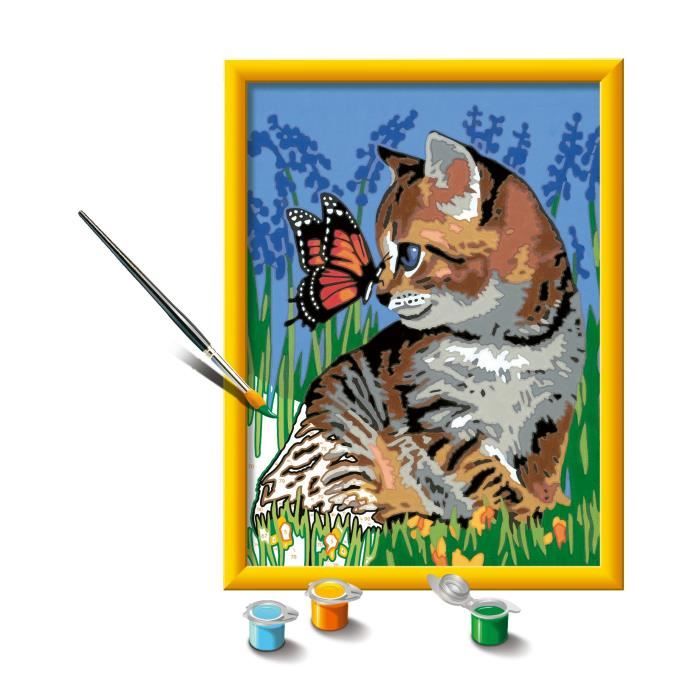 CreArt Kids 18x24cm : Chat et son compagnon papillon - Ravensburger CreArt Kids 18x24cm : Chat et son compagnon papillon - Ravensburger