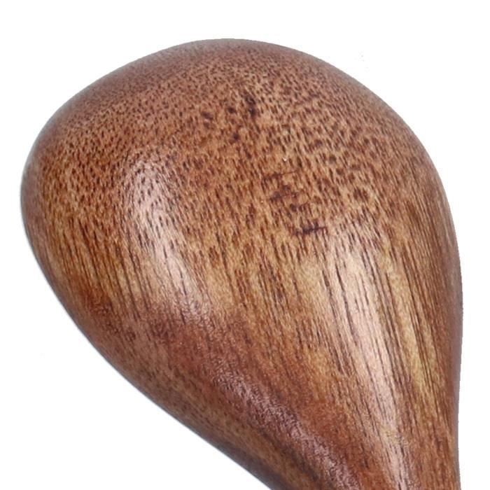 5 Cuillères à Soupe En Bois De Hêtre - 20x6 Cm - Style Asiatique Pour Ramen, Soupes, Cuisine - Design Empilable - Fabriqué à La Main