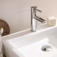 Vasque salle de bain à poser en céramique blanche - MOB-IN - PADI - Rectangulaire - L48 x P38-2