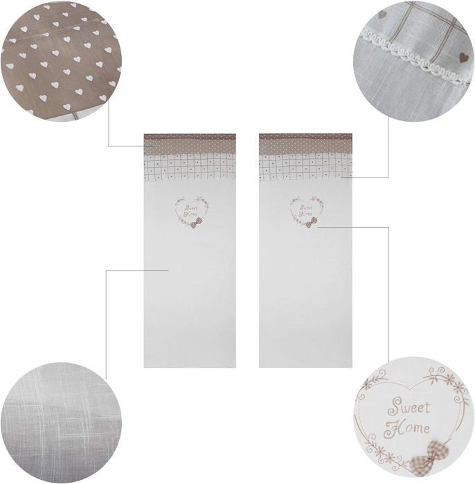 Rideaux En Tulle Brodé Amidoudou - Motif Fleur Dorée 3D, 167x245 Cm, Pour Salon Ou Mariage - 3
