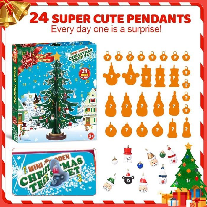 Autre décoration pour Noël Calendrier de l'Avent à remplir