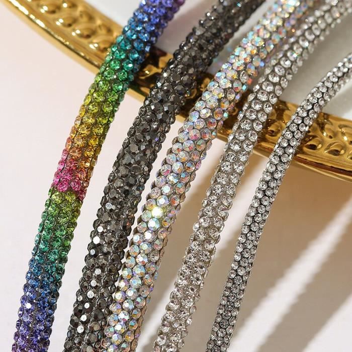 Valeur Rose Taille 120cm Lacet rond brillant pour fille a la mode strass de luxe arc en ciel diamant pou Cdiscount Chaussures