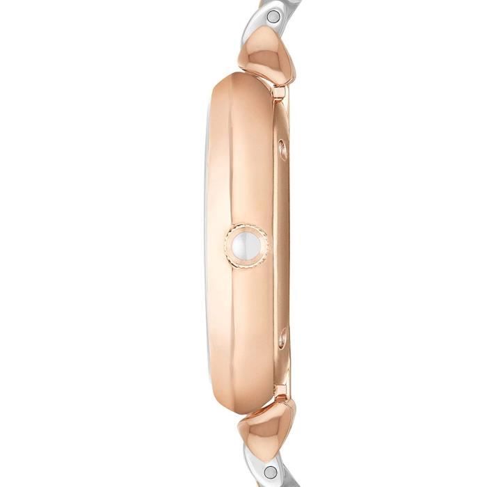 Montre Bracelet EMPORIO ARMANI Women s Retro Two Tone Rose Gold and Silver Stainless Steel Quartz Fashion Watch AR1926 CRQ9M
